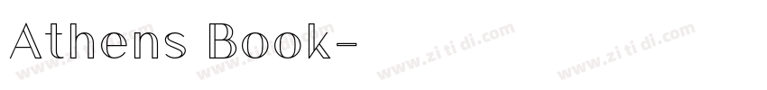 Athens Book字体转换